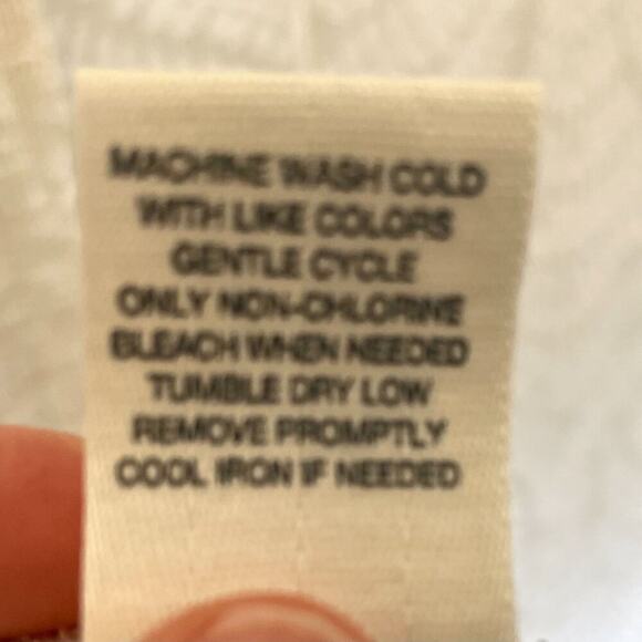 Mudd Cream/Tan High Low, Asymmetrical, Flowy, Tunic, Sweater, Size M - Picture 7 of 11